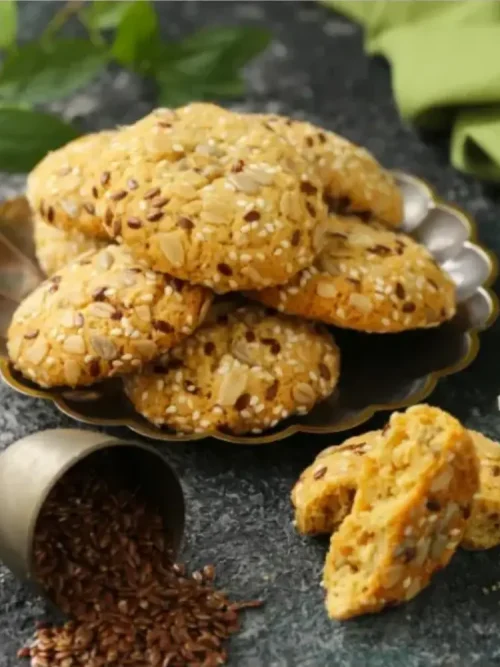 Wholewheat Flaxseed Cookies