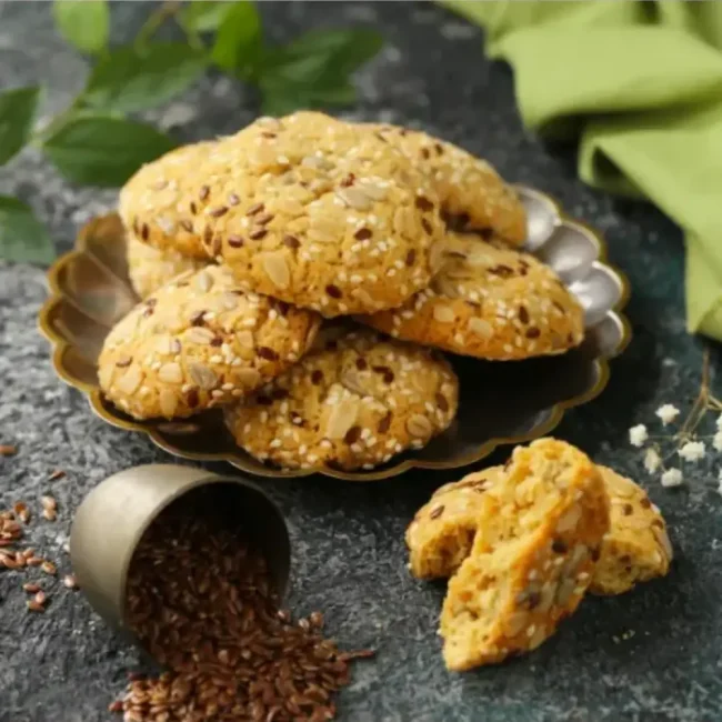 Wholewheat Flaxseed Cookies